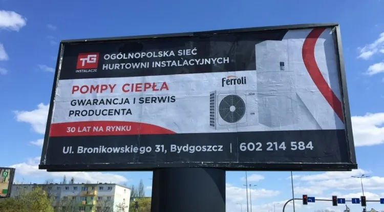 Billboard 6x3 Billboard TG Instalacje - pompy ciepła Ferroli
