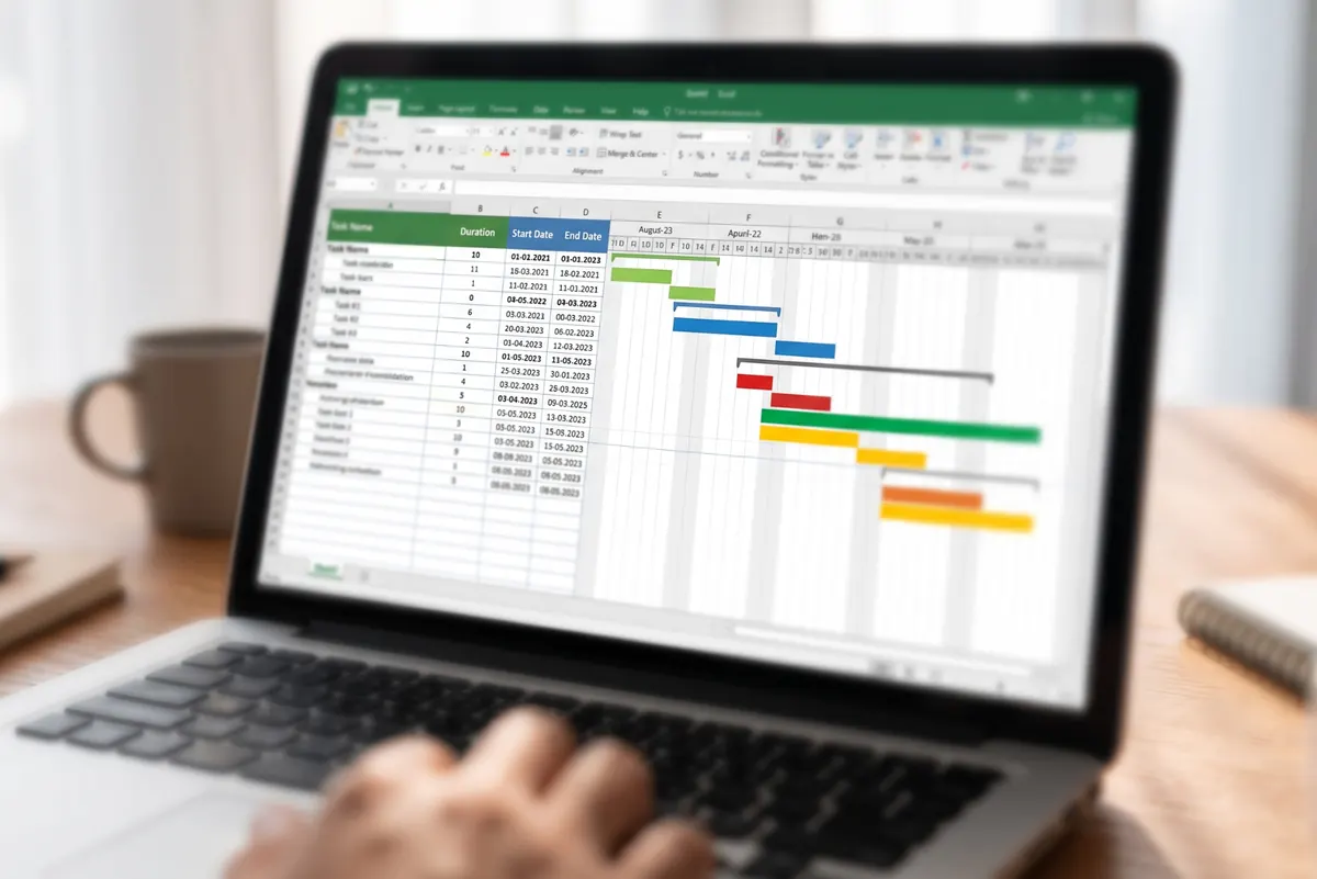 Harmonogram Gantta Harmonogram Gantta w Excel - planowanie działań